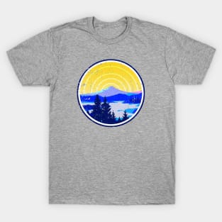 Vintage Golden Mountain Sunrise T-Shirt